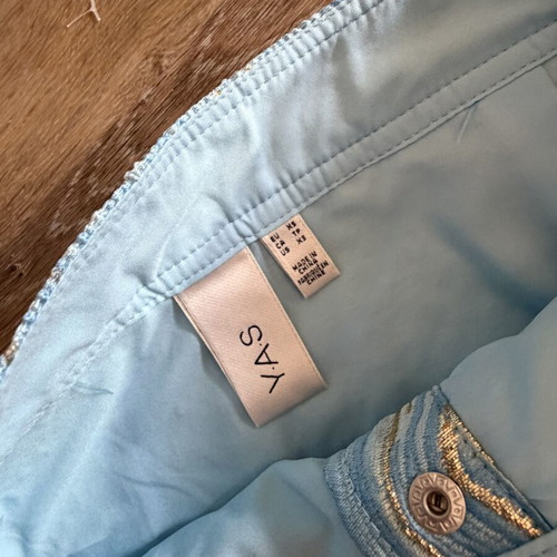 Yas Mini Skirt Like New, Gold, Size XS