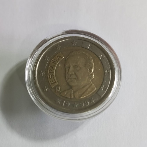 Ισπανία 2€ 1999 ευρώ νόμισμα μεταχειρισμένο, βασιλιάς Χουάν Κάρλος Α'