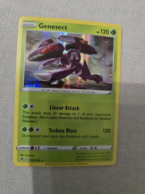 Genesect Holo card new