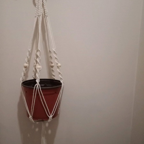 Handmade macrame plant hanger new