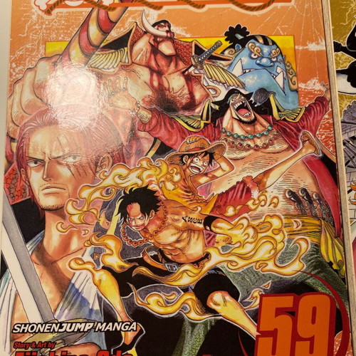 One Piece comics like new, volumes 51, 54, 59