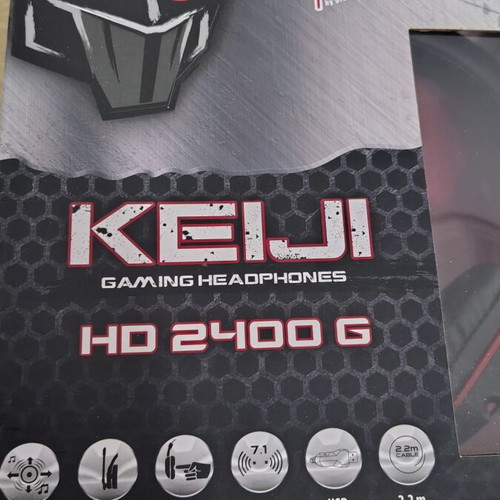 Zeroground Keiji HD 2400G gaming headphones used wired