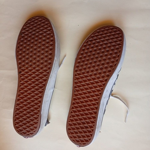Vans Authentic casual shoes used, black and white, size 41