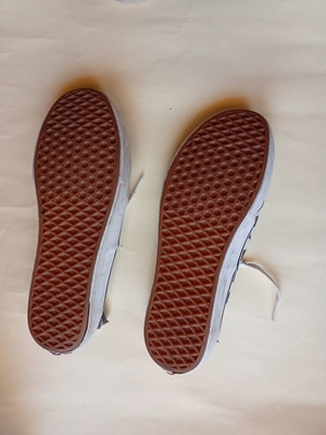 Vans Authentic casual shoes used, black and white, size 41