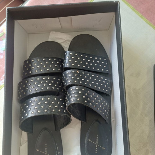 Glamazons leather sandals like new, size 38, narrow fit