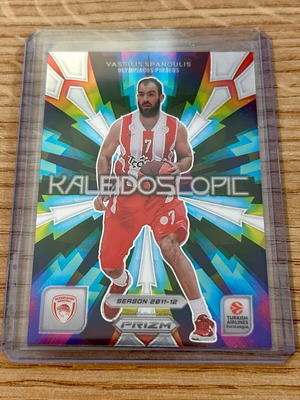 Κάρτα Βασίλης Σπανούλης Ολυμπιακός Panini Euroleague 2023-24 Kaleidoscopic καινούργια