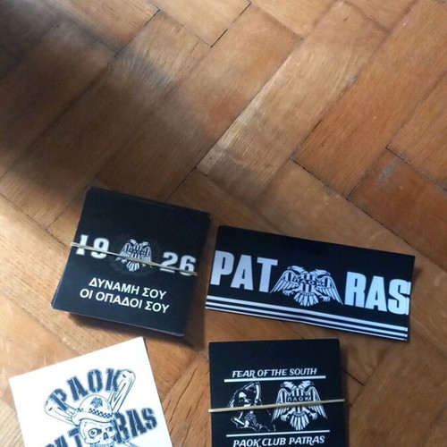 PAOK stickers new, pack of 10 pieces