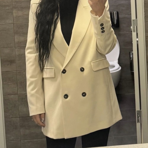 Blazer Vassia Kostara cream, like new, size S/M