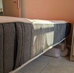 Semi-double Aloe Vera mattress with topper cover, white, 1.2x2m, 25cm thick