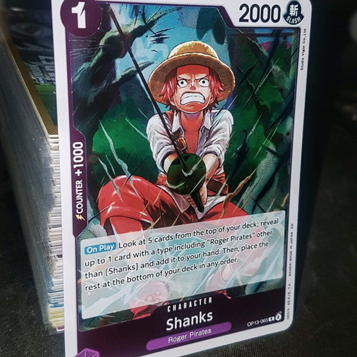 Shanks OP13 Rare Foil One Piece TCG like new