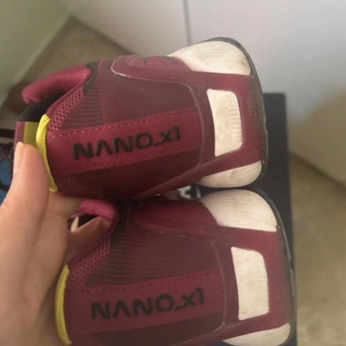 Reebok training athletic shoes, burgundy