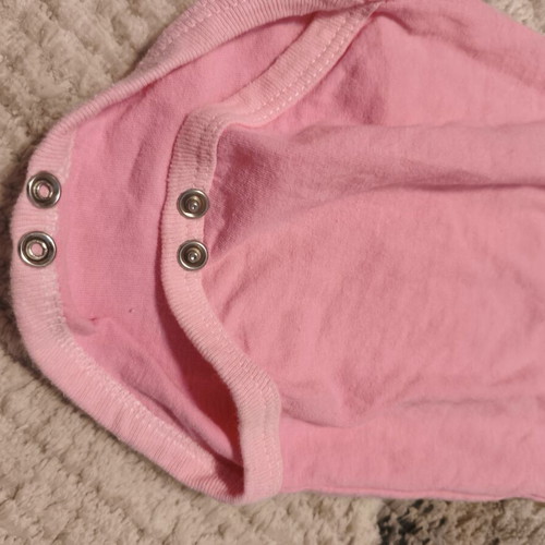 Baby bodysuit 0-3 months used, pink