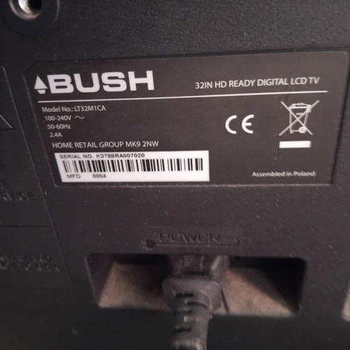 Bush TV used, working fine, no remote control