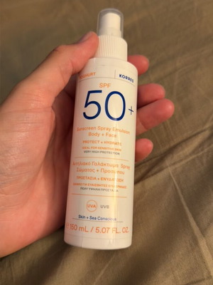 Korres Αντηλιακό Σπρέι SPF 50 Γαλάκτωμα για Σώμα και Πρόσωπο
