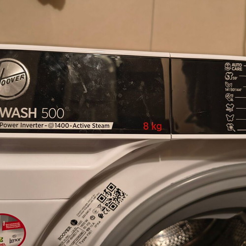 Hoover H-WASH 500 8kg washing machine like new with steam technology