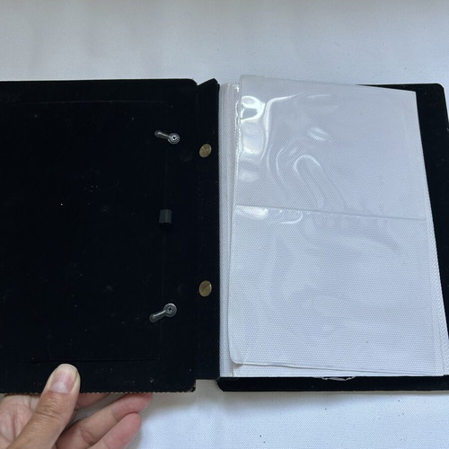 Silver frame with integrated album used, 17x22 cm