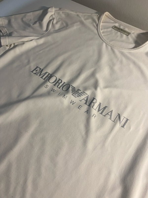 Emporio Armani T shirt like new, size S, white and grey