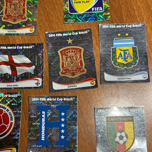 Shiny Panini Stickers FIFA World Cup 2014 like new