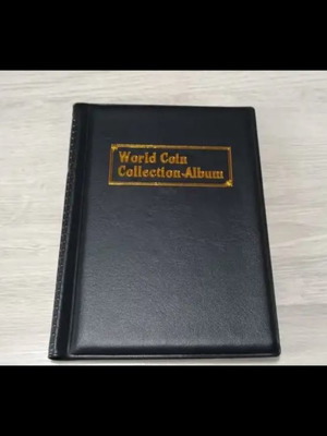 Coins collection album with 120 cases 30mm x 30mm
