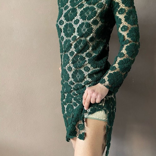 Dress green new, size S