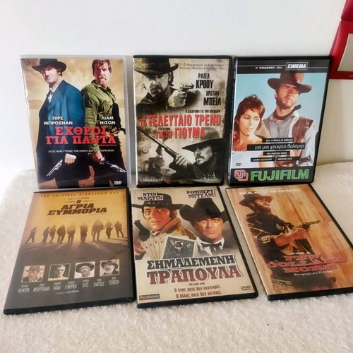 Classic Western DVD set of 6 movies like new with subtitles
