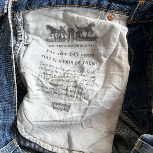 Levi's 501 Original and 516 Straight men's jeans new, blue, size 32