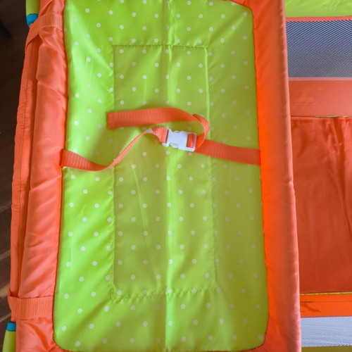 Bebe Stars playpen with changing table and carry bag