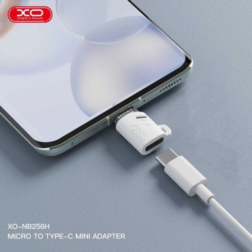 XO NB256H Type-C Female to Micro USB Male Adapter with Strap new