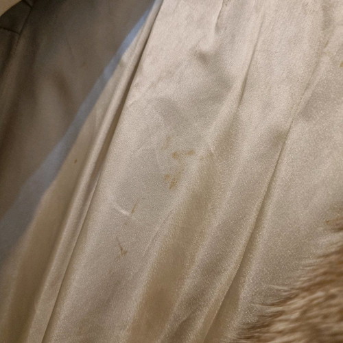 Mink fur coat white-brown used size Medium