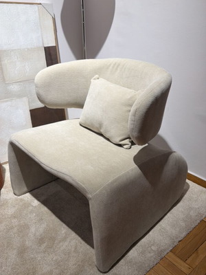 Πολυθρόνα Enigma καινούργια σε κουτί, μπεζ ύφασμα