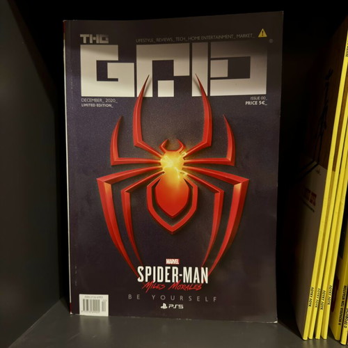 The Grid Issue 00 Limited Edition magazine with Spider-Man Miles Morales PS5