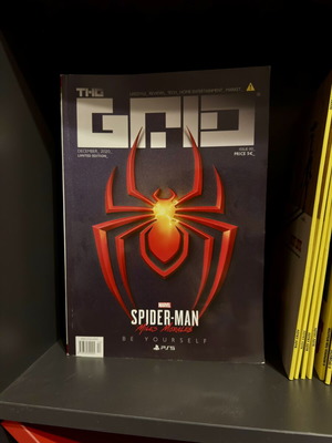 The Grid Issue 00 Limited Edition magazine with Spider-Man Miles Morales PS5