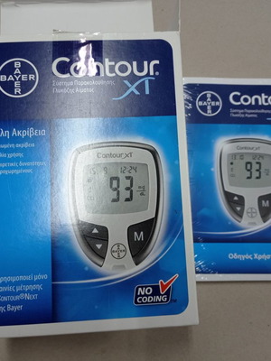 Bayer Contour XT glucose meter device used