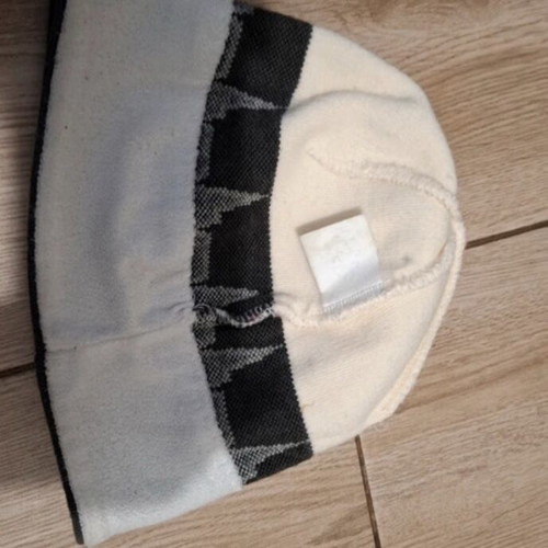 Odlo beanie one size like new, white and gray
