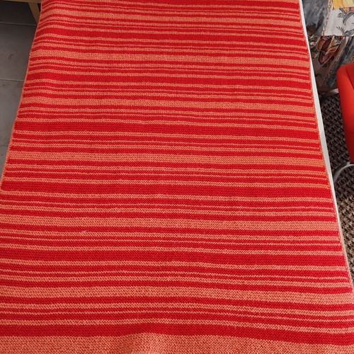 Small acrylic blanket with needles like new