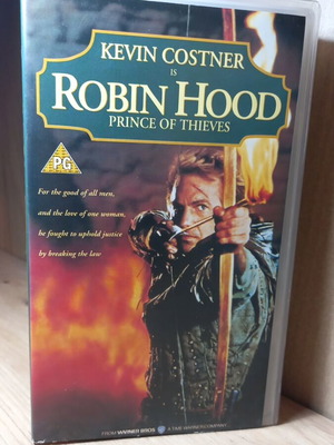 Robin Hood: Prince of Thieves VHS κασέτα, αγγλική έκδοση, χωρίς υπότιτλους