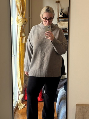 H&M warm sweater new gray size XL