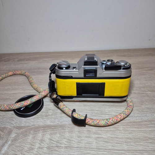 Canon AE-1 φωτογραφική μηχανή με φακό Hanimex 28mm f/2.8 μεταχειρισμένη