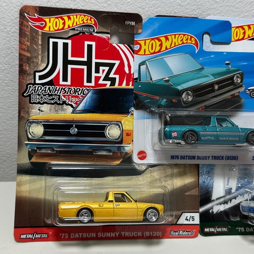 Datsun Sunny Truck B120 set of 3 new Hot Wheels