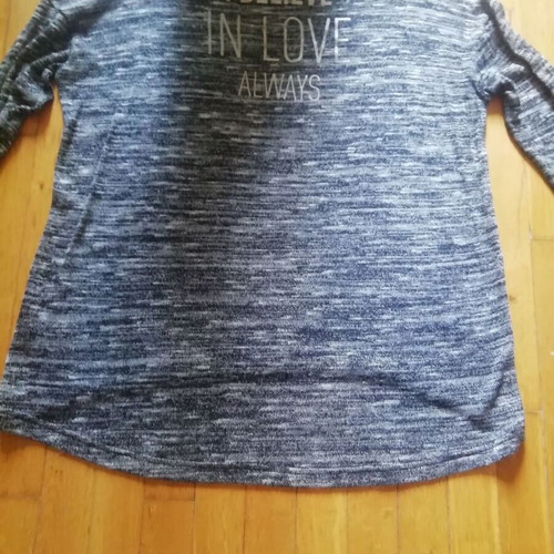 Peanuts Snoopy gray melange blouse used, one size with sequins