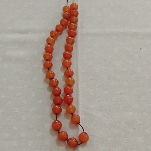 Handmade komboloi like new, compressed amber or mastic