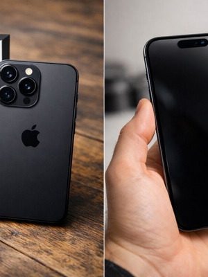 iPhone 14 Pro like new, black, 128GB, with box and charger