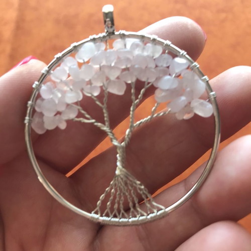 Tree of Life pendant new with natural crystals