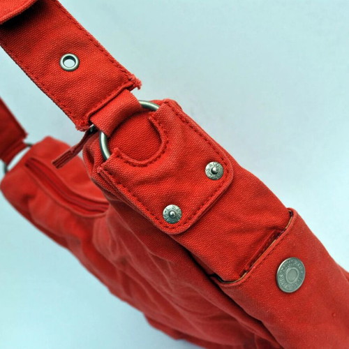 Levi's Y2K canvas shoulder bag used, red and orange