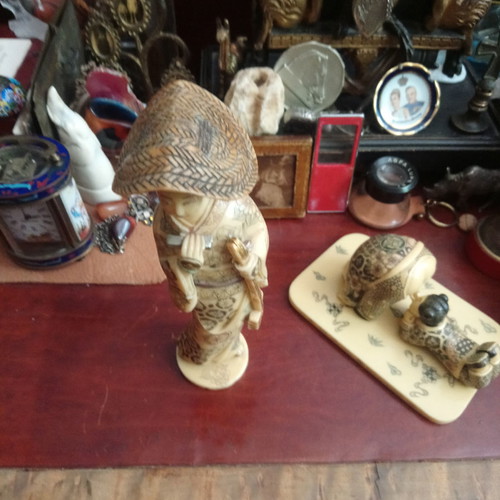 Japanese culture collection used, handmade sculptures