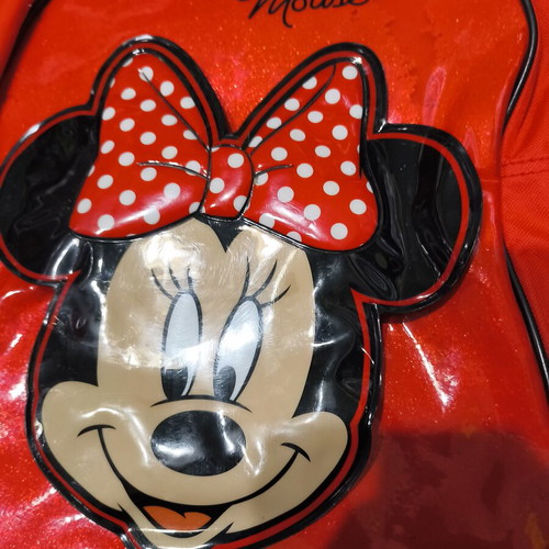 Children's shoulder bag used, multicolor Minnie Mouse design