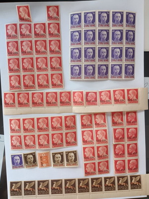 Prewar stamp collection, Greek and foreign