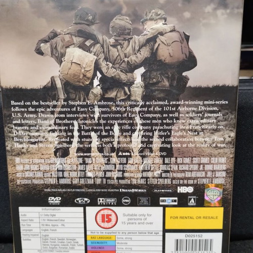 Band Of Brothers DVD box set, 6 discs, Greek subtitles