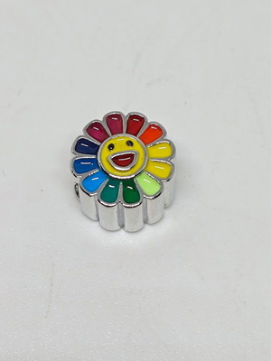 Rainbow Flower Sunshine Charm like new for bracelet with colorful enamel