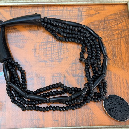 Vintage Large Bone Necklace new